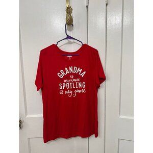 Holiday time women’s size x-large GRANDMA SPOILING t-shirt